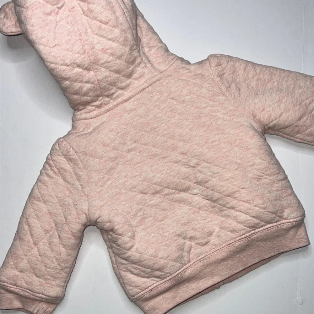 Cozy Pink Quilted Kids Hoodie - Picture 6 of 7
